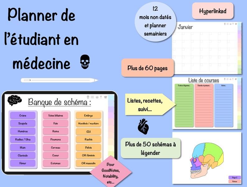 Medical Student Planner Etsy