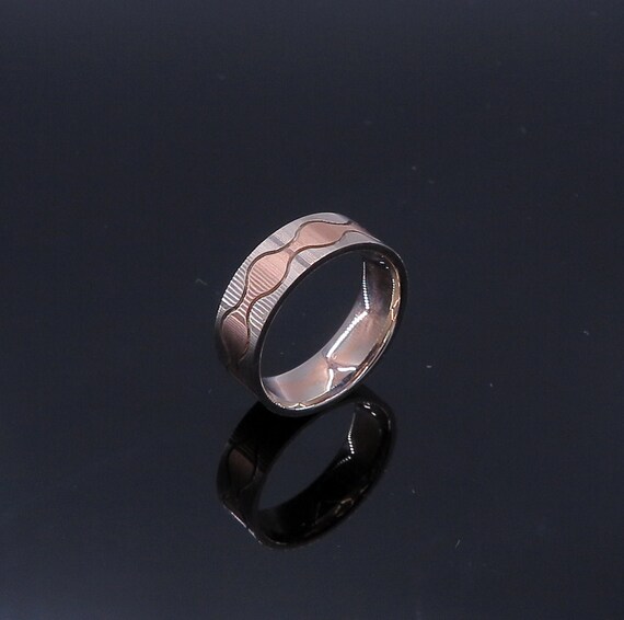 COMFORT FIT 14 Karat Two-Tone Men's Wedding Band SIZE 9