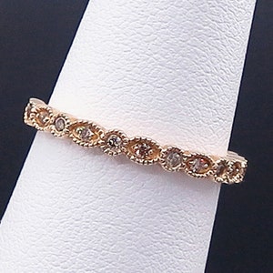 14 K Yellow Gold Diamond Band / Ring