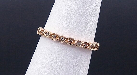 14 K Yellow Gold Diamond Band / Ring