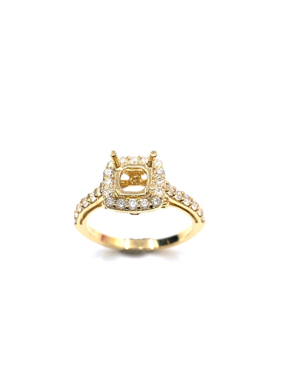 14 K Yellow Gold Diamond with Side Galleria