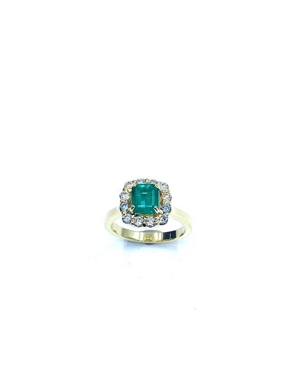 14 K Y Gold Diamond and Emerald Cut, Gold, 5.4 grams