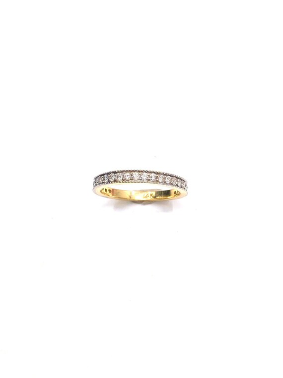 14 K Yellow Gold Diamond Band / Ring