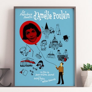 Amelie Filmplakat audrey tautou französisches Filmplakat