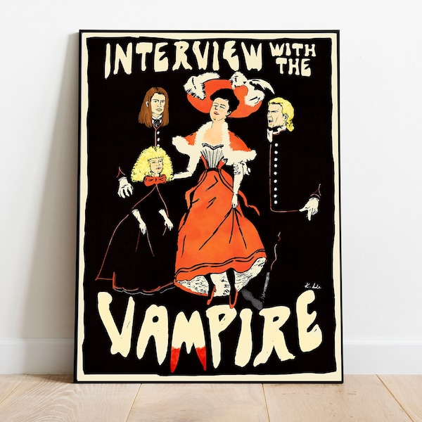 Interview with the Vampire Poster Belle Epoque Style Jules Alexandre Grun