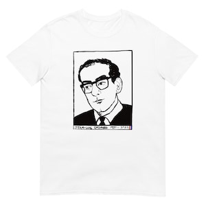 Jean Luc Godard Unisex T-Shirt White Grey