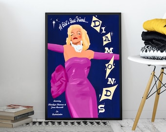 Marilyn Monroe Gentlemen Prefer Blondes Poster