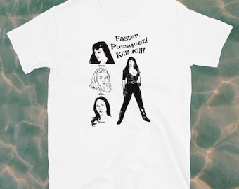 Camiseta unisex Más rápido Pussycat Kill Kill Tura Satana