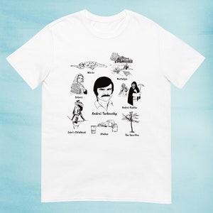 Andrei Tarkovsky T-Shirt Grey White