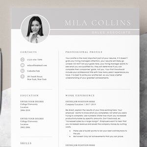 4 page Resume Template Cover Letter and References Template for MS Word DIY Printable Modern Resume | Resume Guide Writing Tips | Mac CV