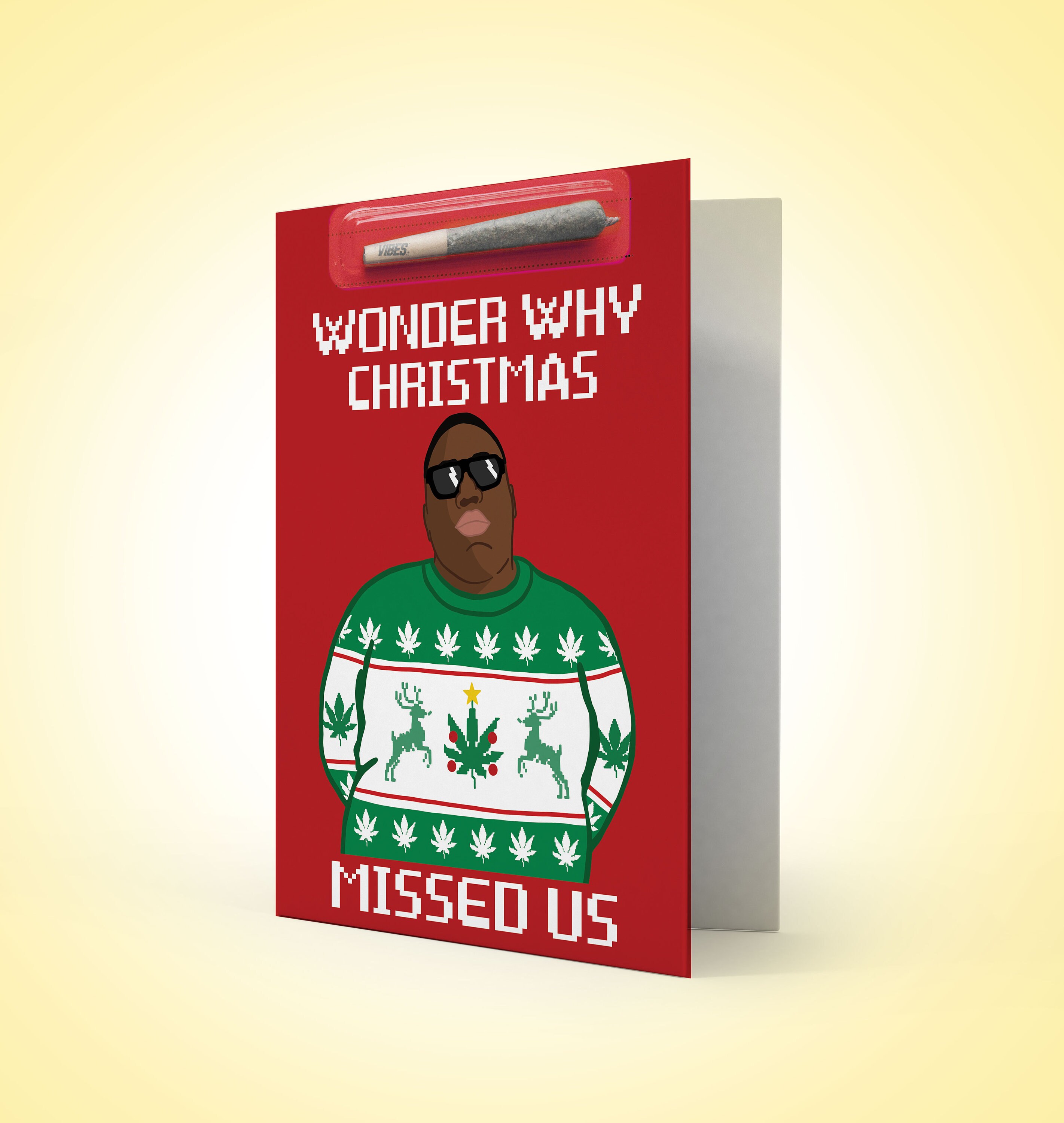 Wonder Why Christmas Holiday Cannabis Marijuana 420 Cardz | Etsy