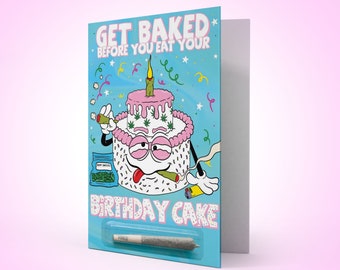 weed birthday card etsy