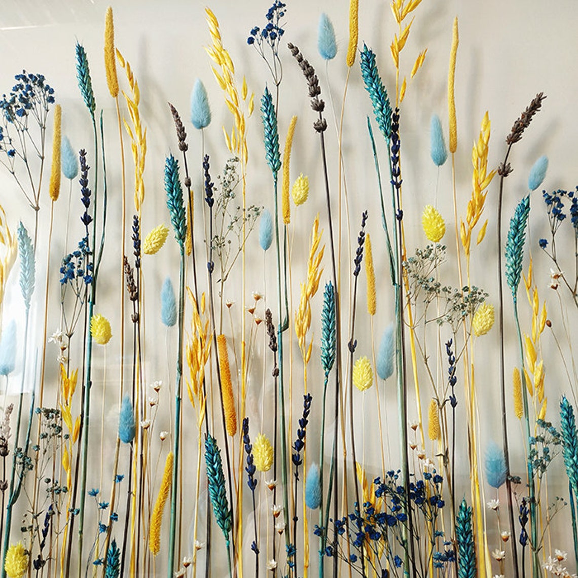 Book shelves wood shelves with dried flower arrangement Etsy