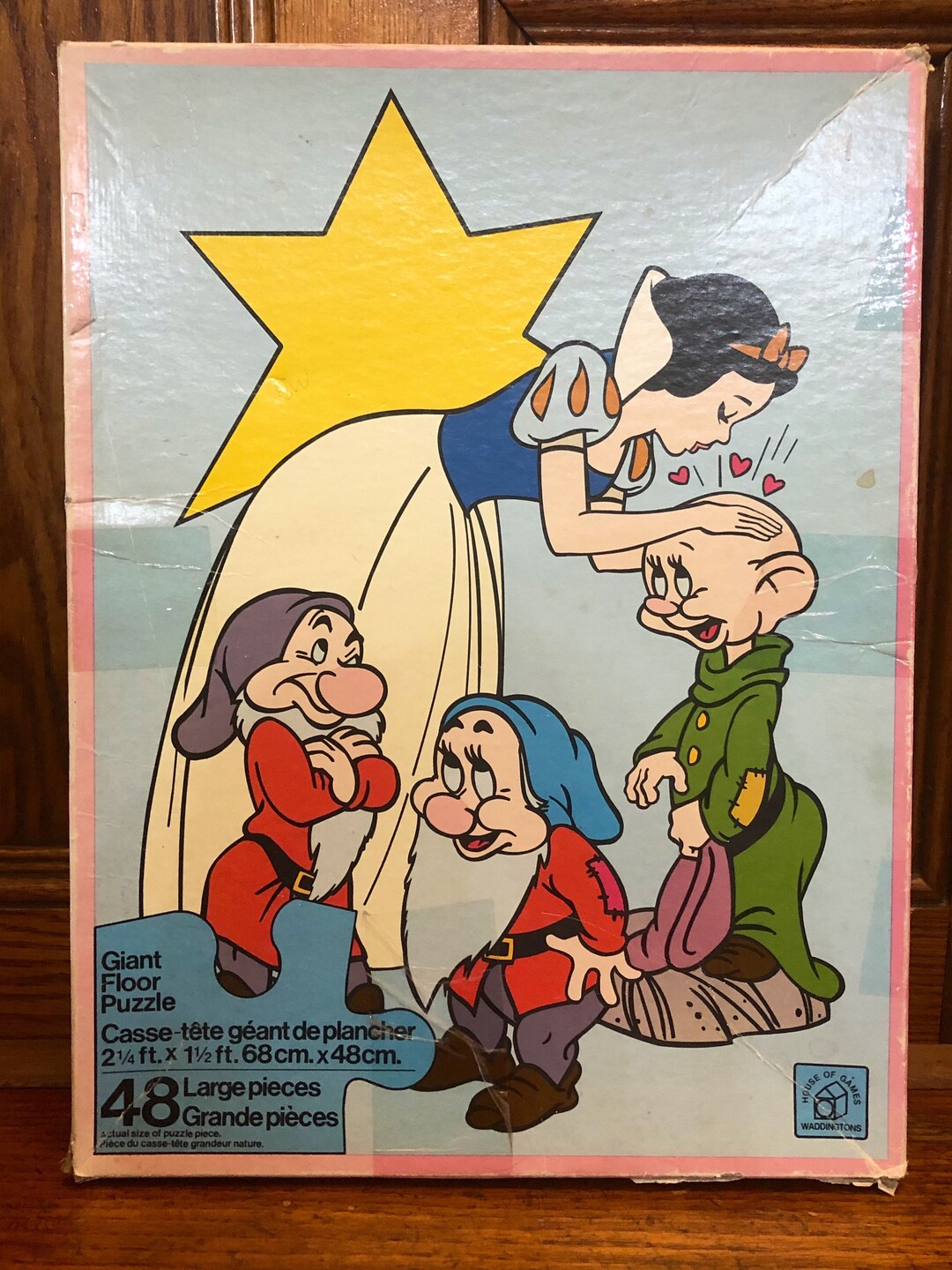Vintage Disney Snow White Giant Floor Puzzle - Etsy