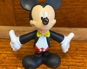 Vintage Mickey Mouse Posable Rubber Miniature Toy. - Etsy