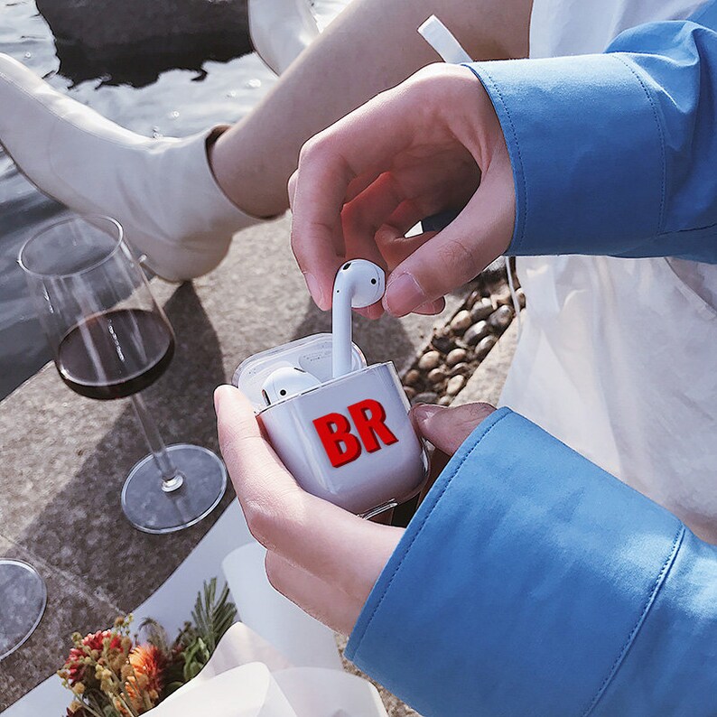 Custom Initials airpods pro cases clear airpod 1 2 pro ...