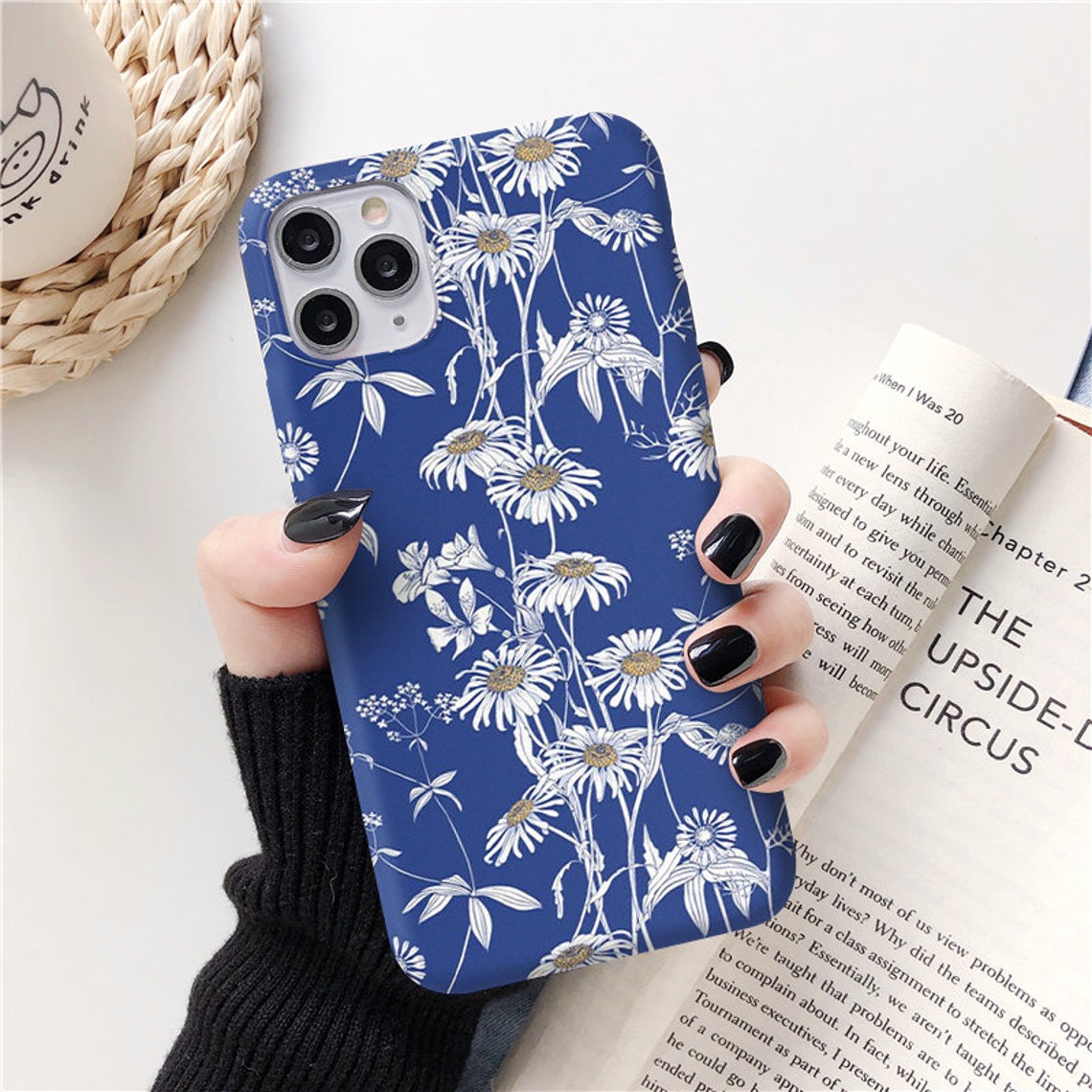 Blue Floral iPhone 11 pro max case iPhone xs x max case iPhone Etsy