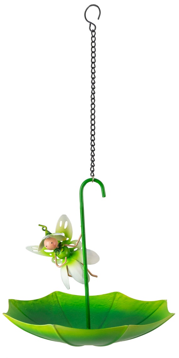 Fairy Umbrella Bird Feeder Pearl The Snowdrop Fairy Etsy