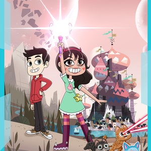 We draw you in your favorite animated TV show style, Portrait in cartoon style, personalized art, custom portrait