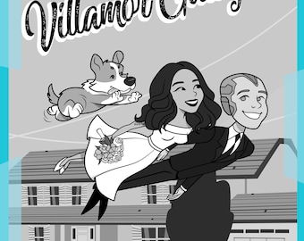 We draw you in your favorite animated TV show style, Portrait in cartoon style, personalized art, custom portrait