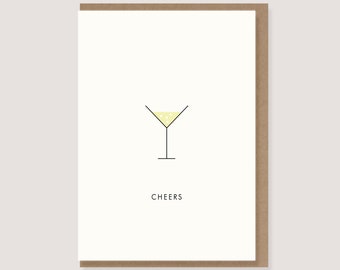 Card - "Champagne Flute - Cheers"