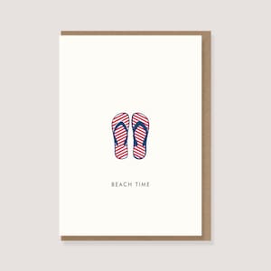 Karte - "Flip Flops - Beach Time"