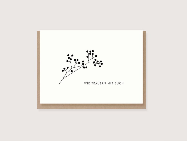 Set aus 3 Trauerkarten Kondolenzkarte mit tiefem Mitgefühl - Etsy