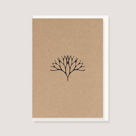 Trauerkarte Beileid Mit Umschlag - Hochwertige Klappkarte Motiv Baum