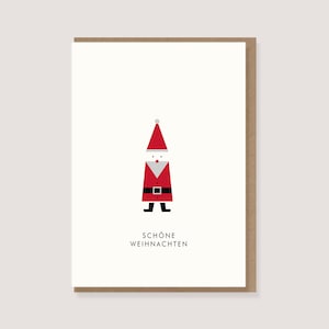 Karte - zu Weihnachten - "Weihnachtsmann - Schöne Weihnachten"