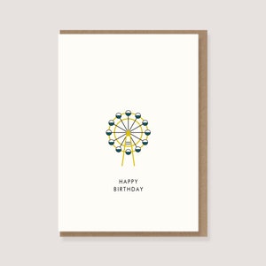 Karte - "Riesenrad - Happy Birthday"