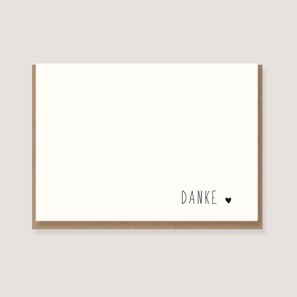 Card - "Heart - Thank You" -