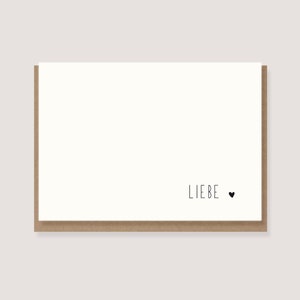 Karte - zur Hochzeit - "Herz - Liebe"