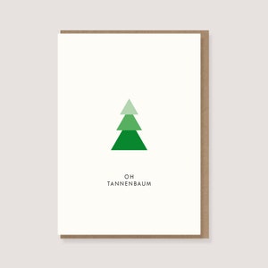 Karte - zu Weihnachten - "Oh Tannenbaum" - Weihnachtskarte, Frohe Weihnachten, Merry Christmas, Oh Tannenbaum