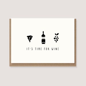 Karte - "Its time for wine"