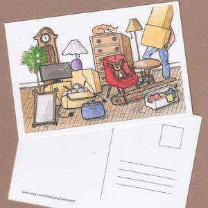 Notification de nouvelle adresse : carte de voeux, faire-part de déménagement, emménagement dans une nouvelle maison, notification de changement d'adresse.