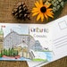Ontario Canada fine art post card  illustrations of landmarks, gift for hand letter writer, souvenir, gift shop supplies 