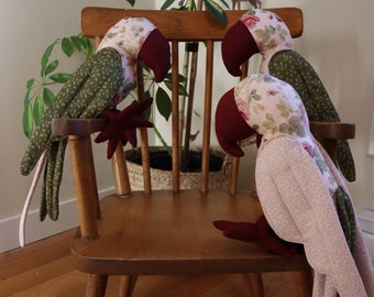 Rose Bush Parrot Bird Plushie for Kids, Babies, Decor