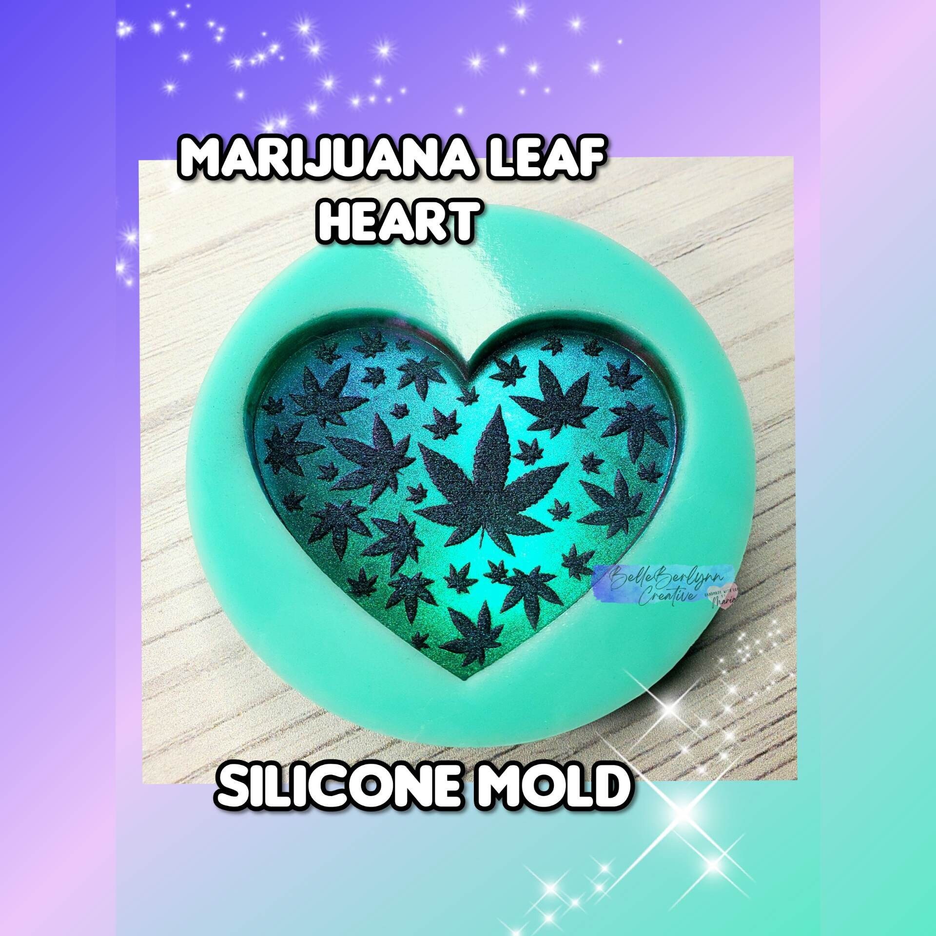 Marijuana Leaf Freshie Mold - PolyGlitter