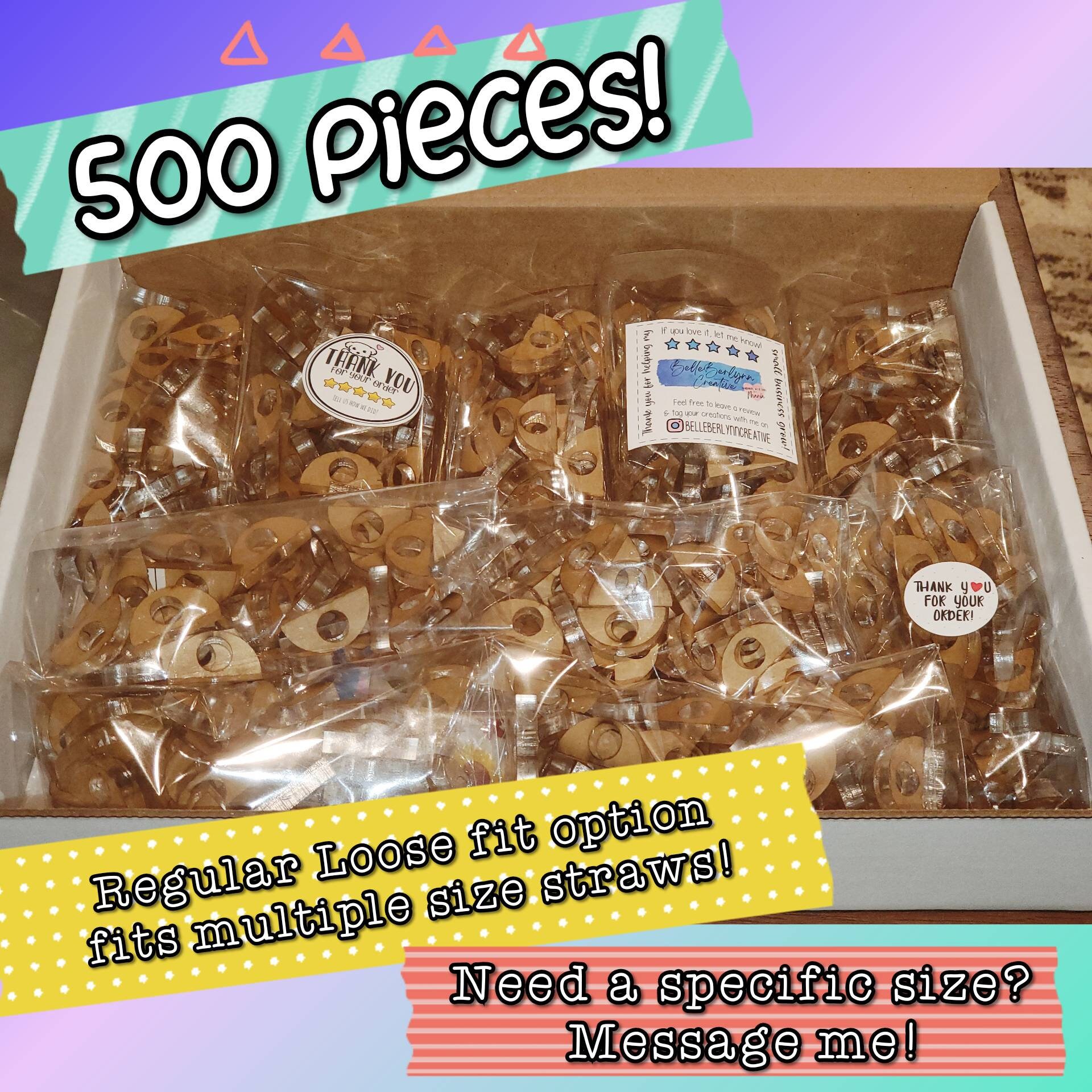 Straw Topper Attachment / Acrylic Blanks / Perfect to Make Etsy