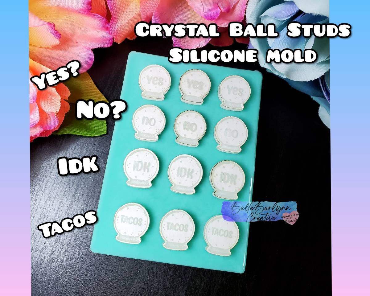 Faceted Beads Resin Molds-silicone Sphere Mold-round Ball Silicone  Mold-jewelry Round Beads Mold-crystal Ball Mold-epoxy Resin Beads Mold 