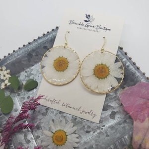 ■VINTAGE HOLLYWOOD■ Nature Daisy Earrings VH2435EA001M DAISY Earrings in 18kt gold plated sterling silver