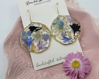 Handmade beautiful flower earrings | Meadow Petal collection | botanical jewelry