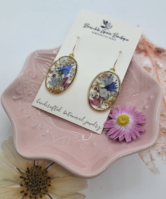 Botanical jewelry handmade sale