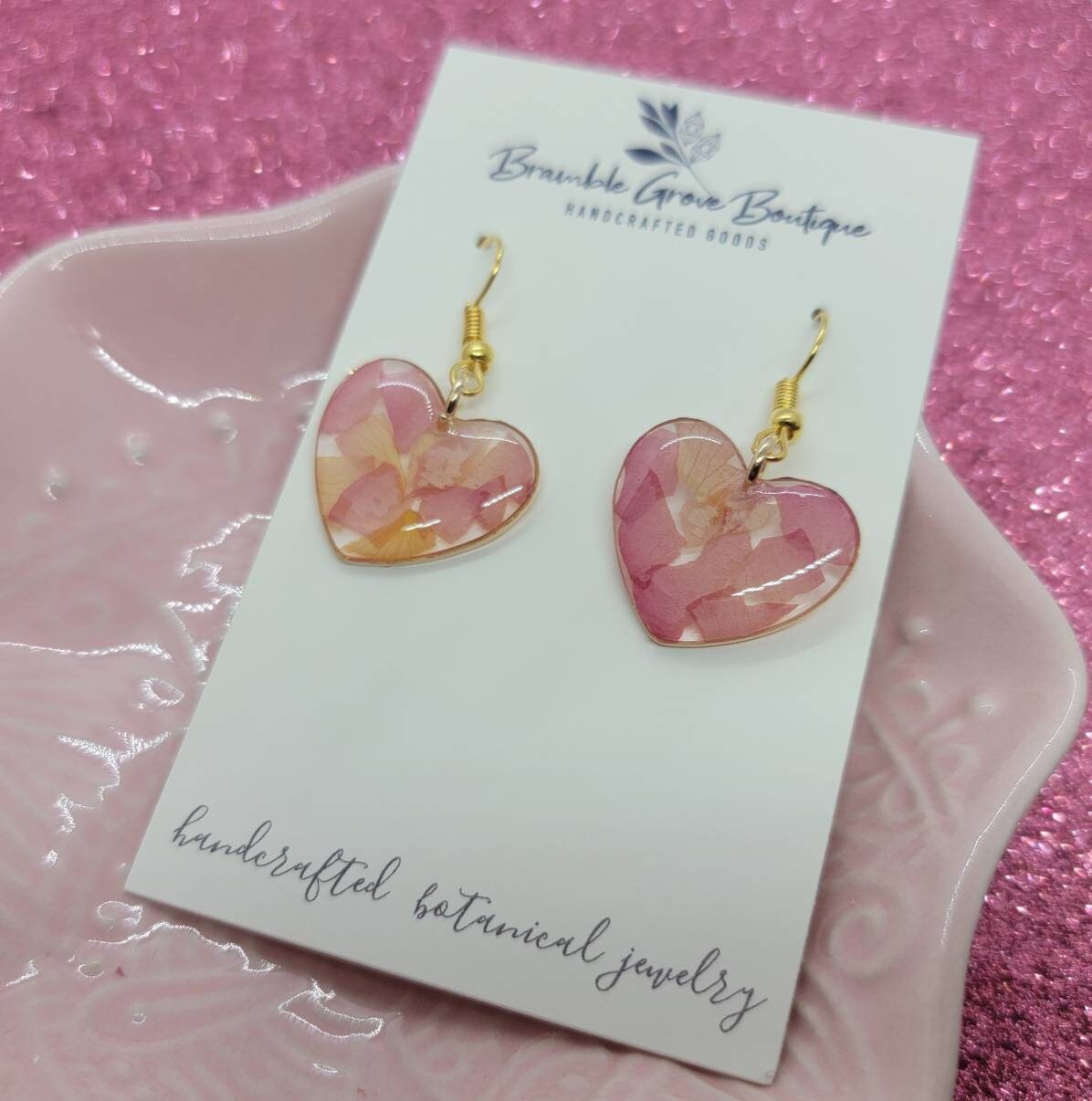 Petal Heart Earrings