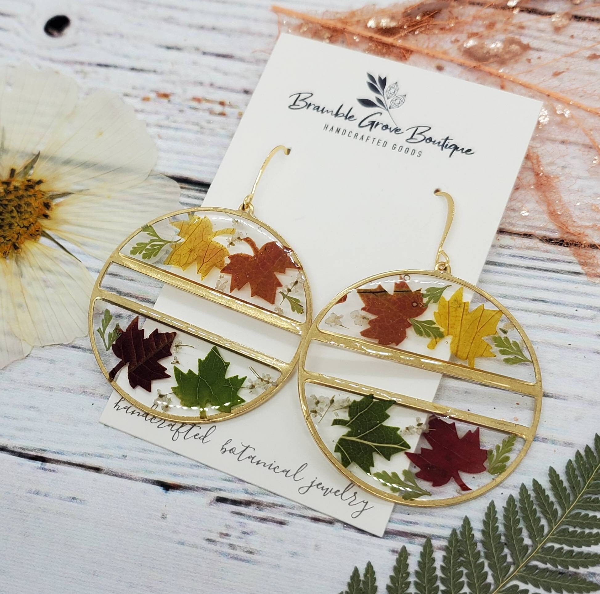 Botanical jewelry deals handmade