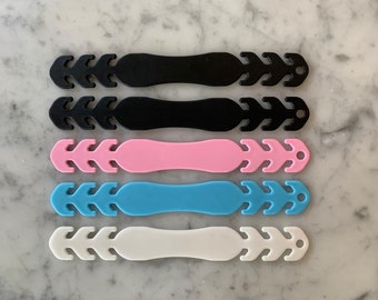 8 X strap hook holder for ear guard adjustable very soft plastic