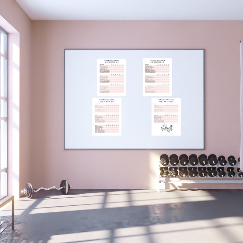 75 Hard Challenge Printable Tracking Sheet For 75 Hard Etsy Singapore