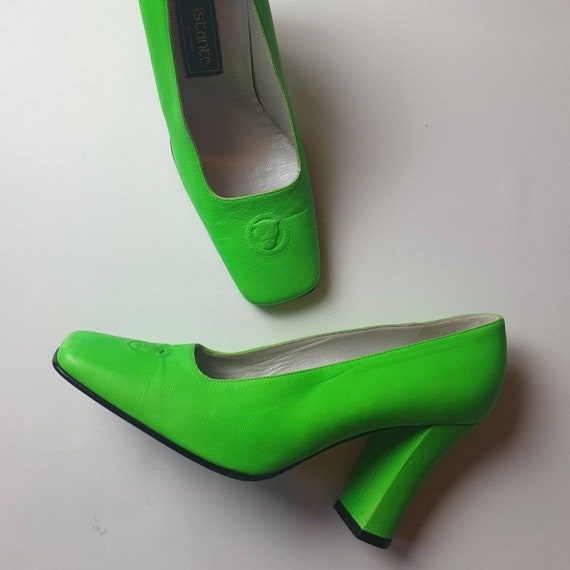 RARE Versace Neon Green Heels UK Size 3.5