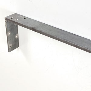 Metal L Bracket Countertop Knee Wall Support Granite, Marble, Stone Solid Steel 60x12mm image 1