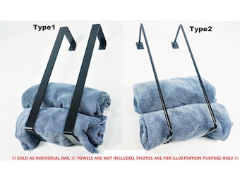 Towel Rail Industrial Style Rustic Unique Decor, Storage Steel Towel Holder, Bath Bathroom, Wall Mount Tower Holder, Country House
